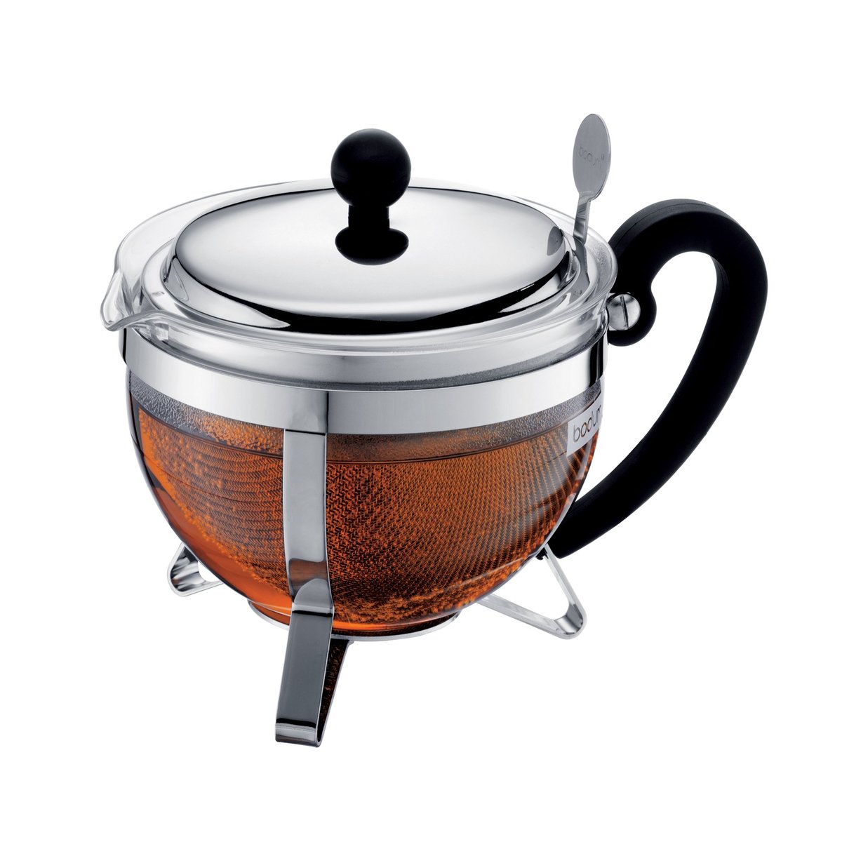 Bodum Chambord tekanna krom 1 l | Skandinavisk Design | Tekannor | Silverfärgad