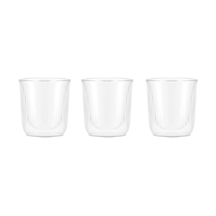 Douro dubbelväggigt sakeglas 6 cl 3-pack - Klar-bambu - Bodum