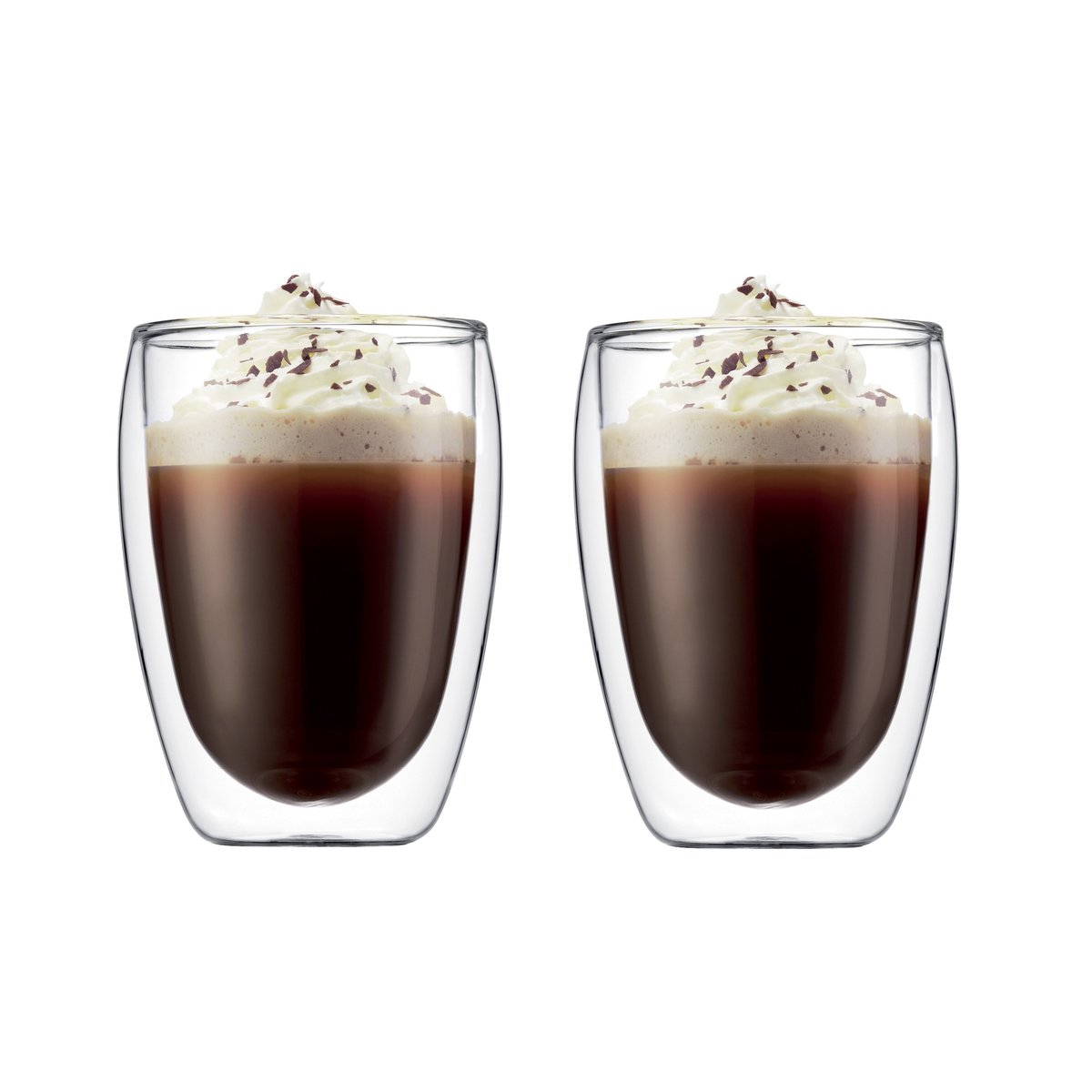 Bodum Pavina dubbelväggigt glas 2-pack 35 cl | Skandinavisk Design | Dricksglas | Transparent