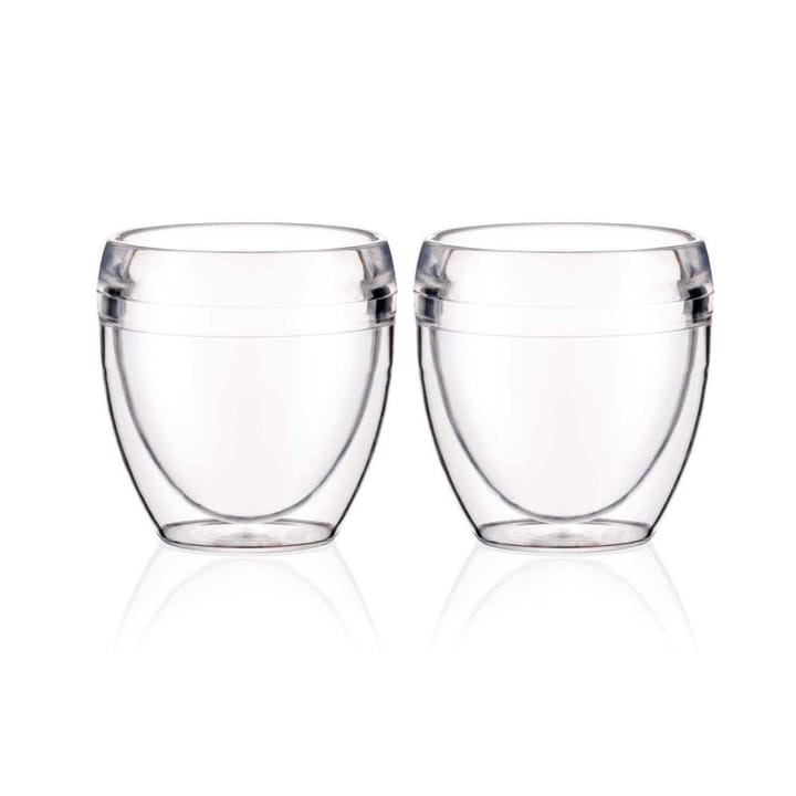 Pavina Outdoor dubbelväggigt plastglas 2-pack - 25 cl - Bodum