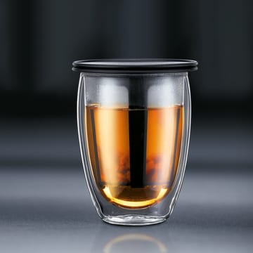 Tea For One glas med tesil - svart - Bodum