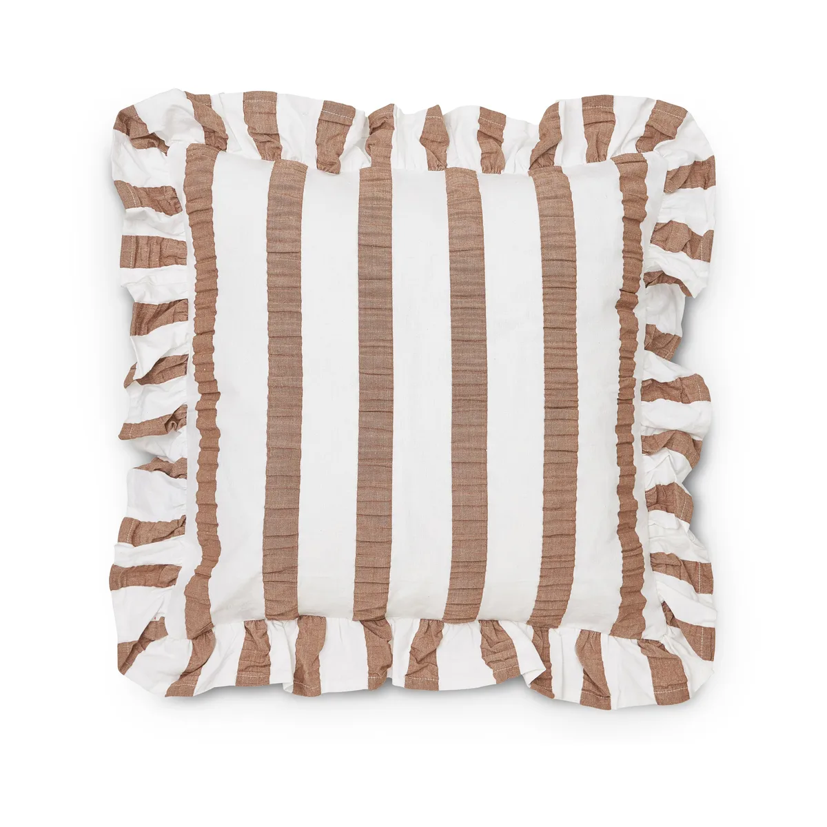 Boel & Jan Alina kuddfodral 45x45 cm Brown-vit