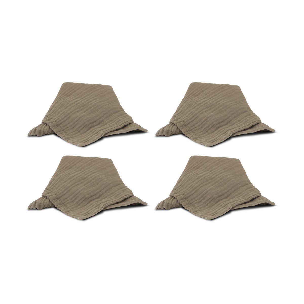 Boel & Jan Astrid servett 40x40 cm 4-pack Brun | Skandinavisk Design | Tygservetter | Brun