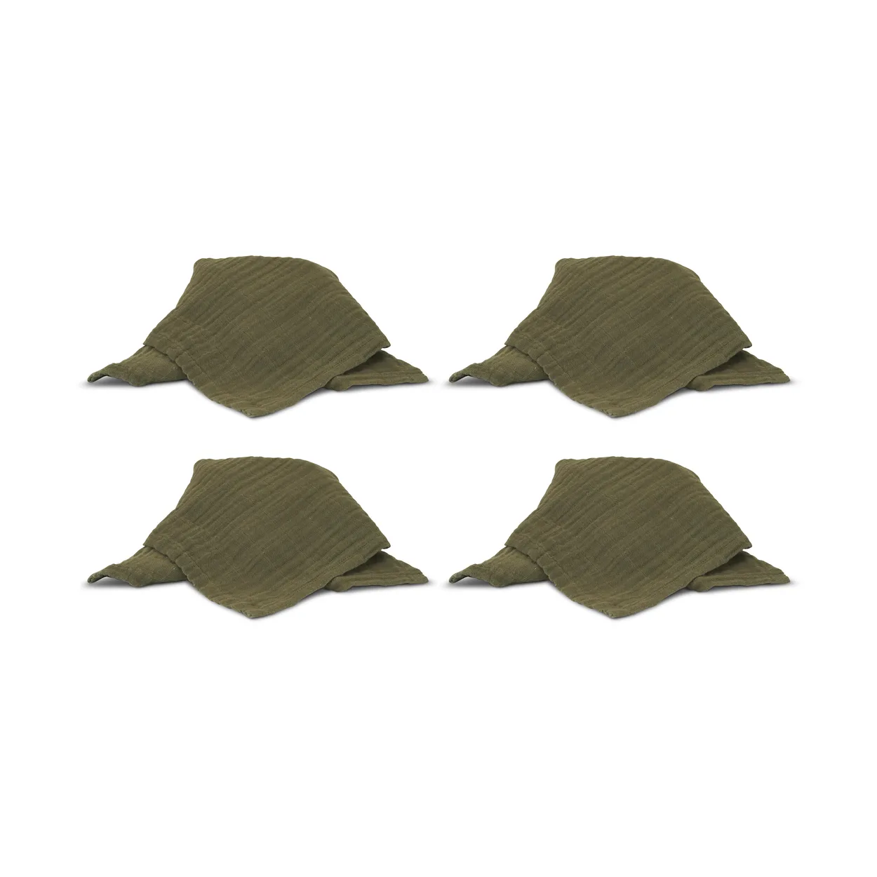 Boel & Jan Astrid servett 40x40 cm 4-pack Grön | Skandinavisk Design | Tygservetter | Grön