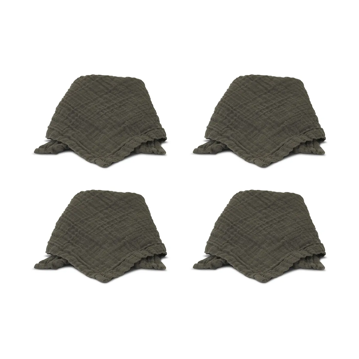 Boel & Jan Astrid servett 40x40 cm 4-pack Mörkgrön