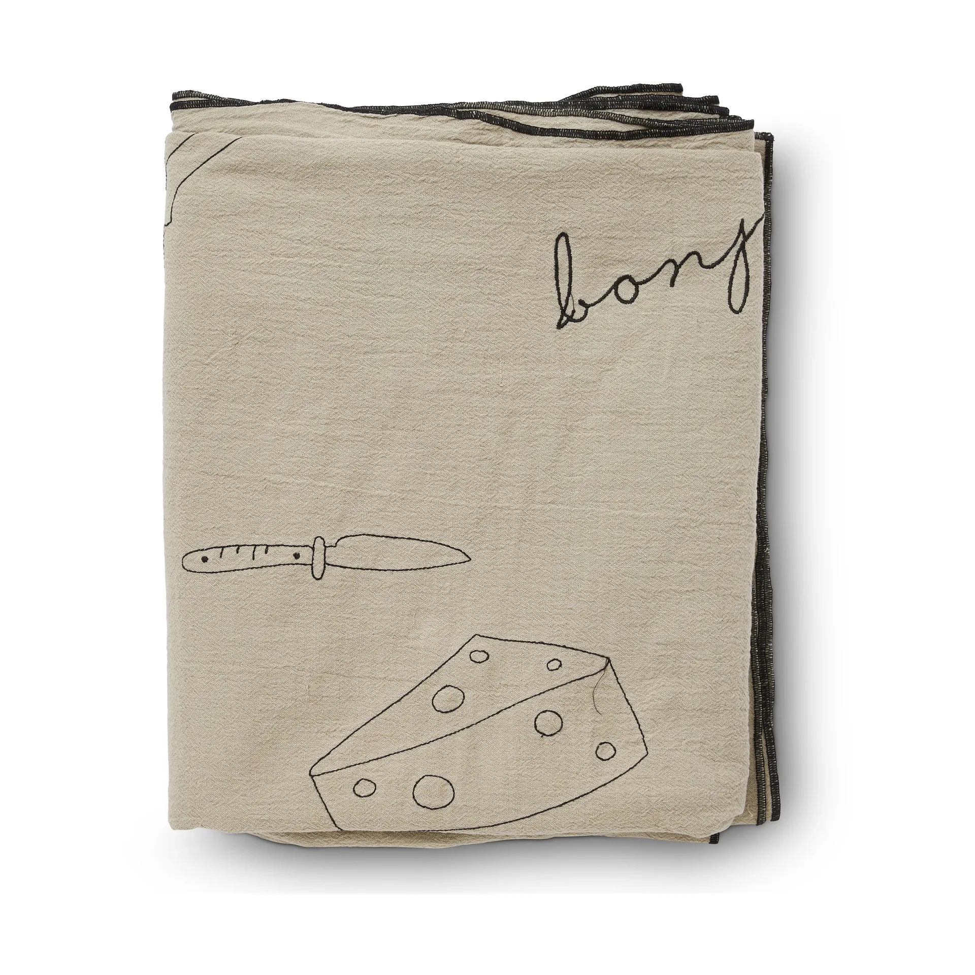 Bordeaux bordsduk 150x250 cm, Beige Boel & Jan