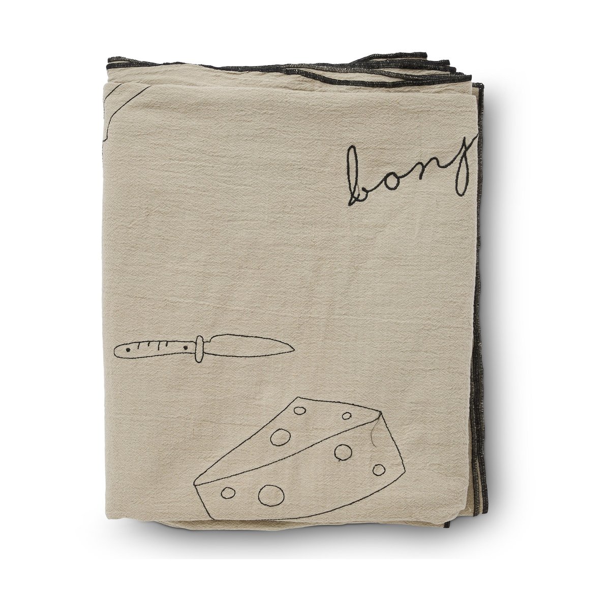 Boel & Jan Bordeaux bordsduk 150x250 cm Beige | Skandinavisk Design | Dukar | Beige