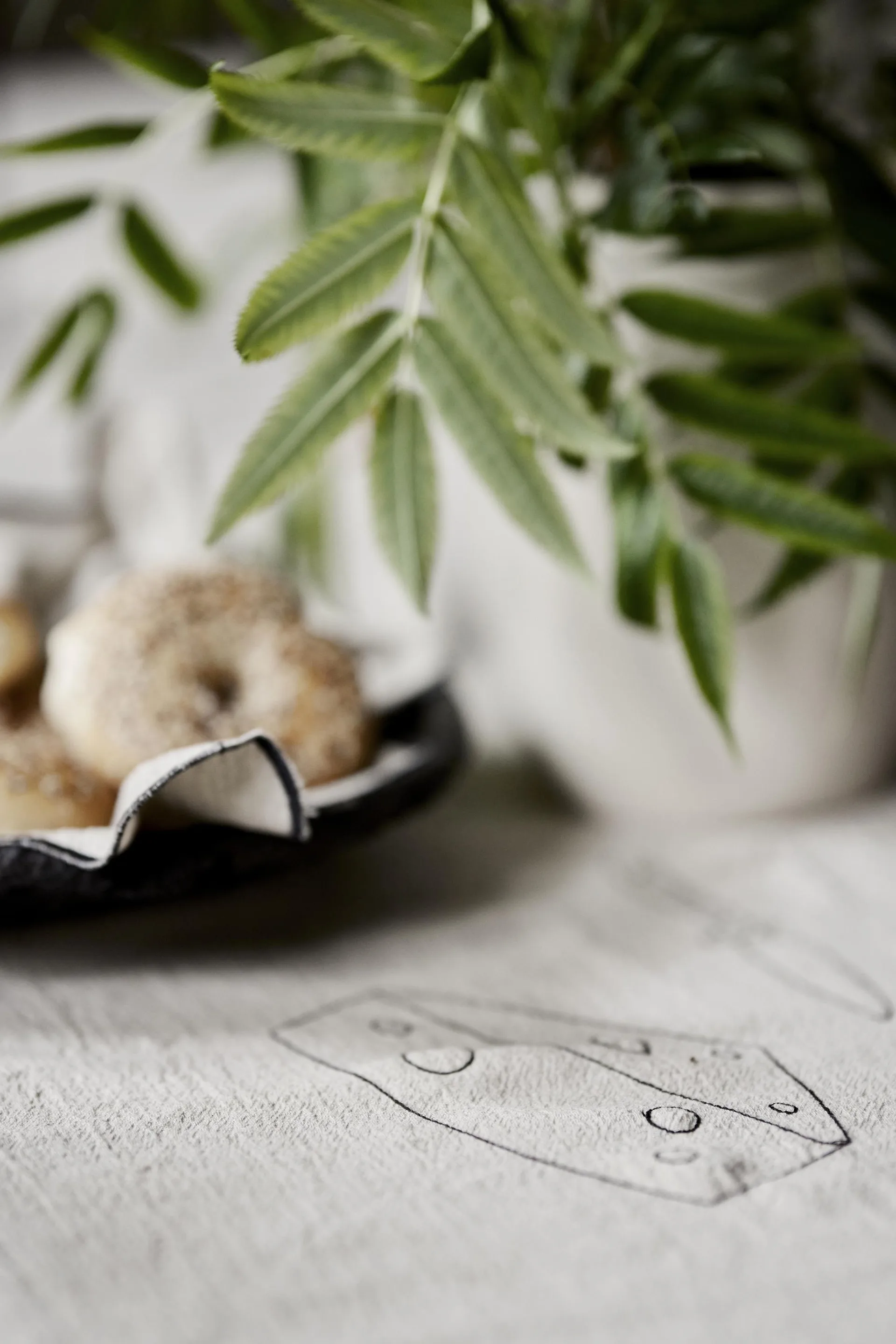 Bordeaux bordsduk 150x250 cm, Beige Boel & Jan