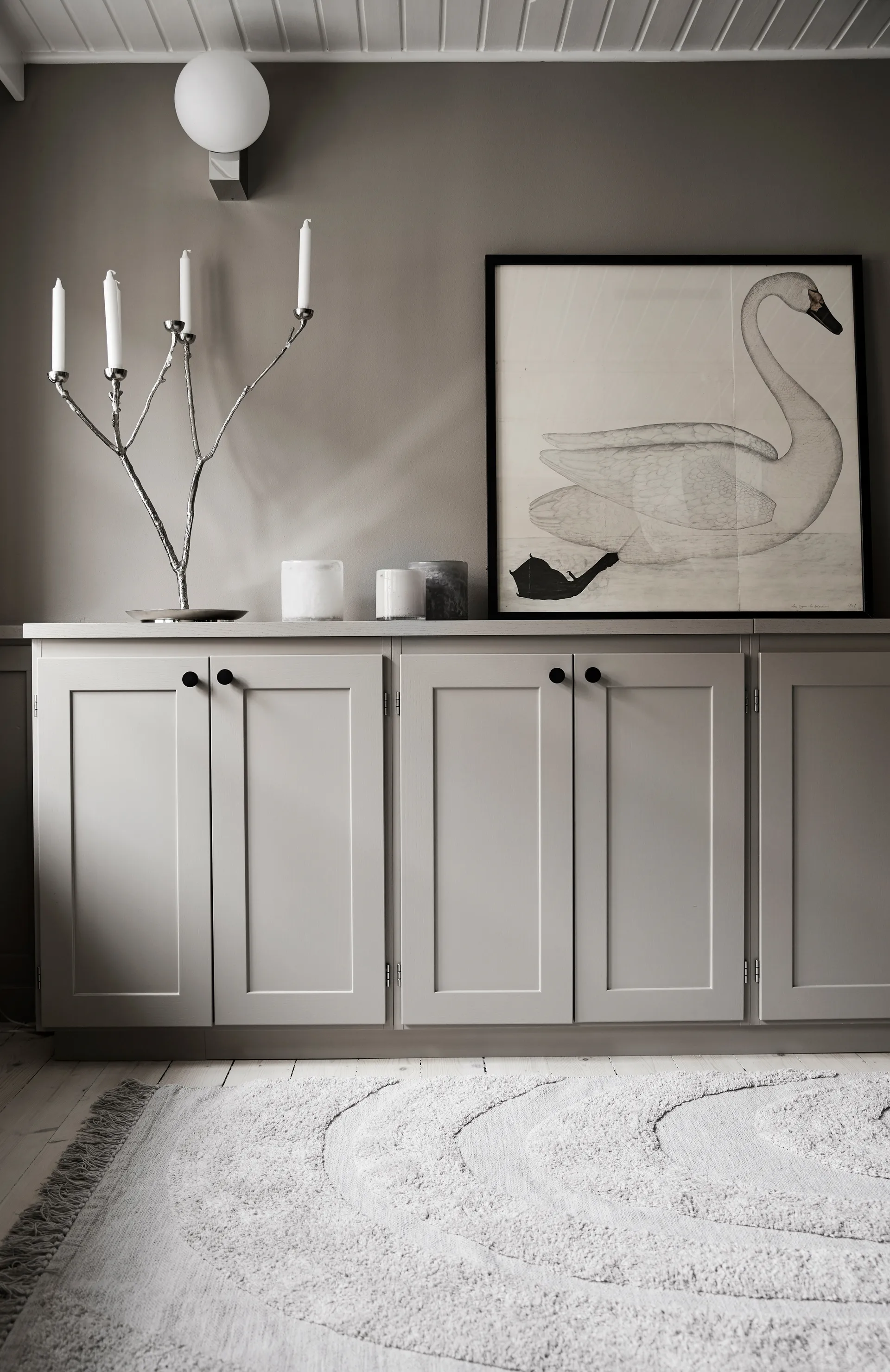 Bungenäs Ljuslykta Ø12,5 cm, Grå Boel & Jan