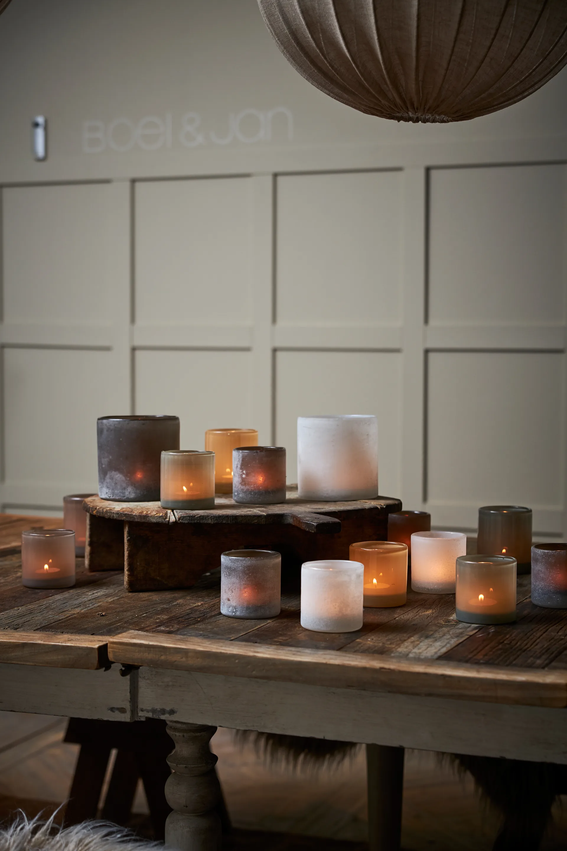 Bungenäs Ljuslykta Ø8 cm, Vit Boel & Jan