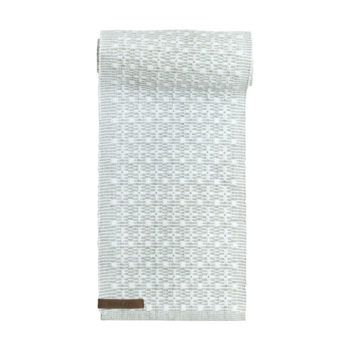 Boel & Jan Celine löpare 15x120 cm Grön-vit