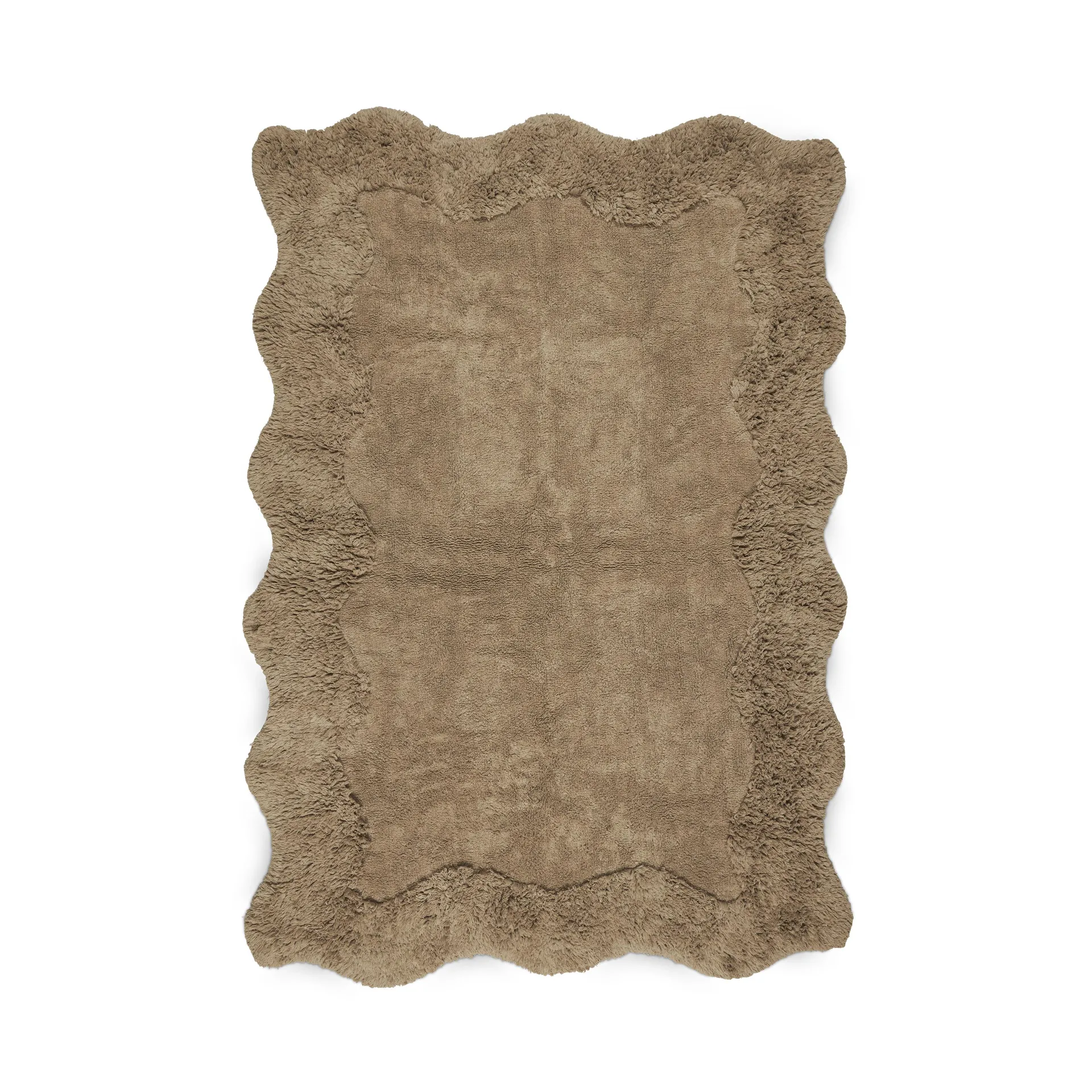Curly bomullsmatta, 80x110 cm, Beige Boel & Jan
