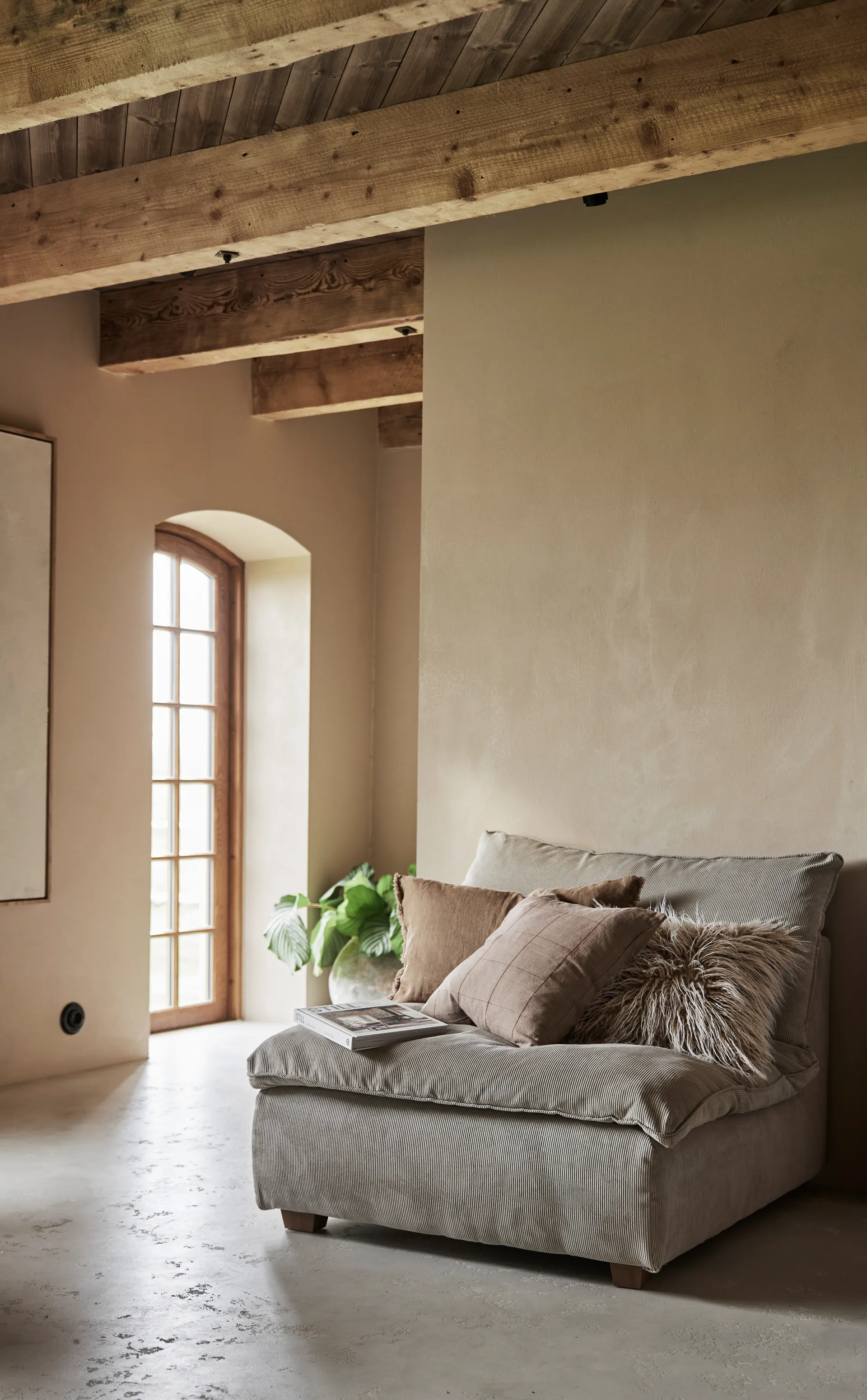 Dolly kuddfodral 45x45 cm, Brun Boel & Jan