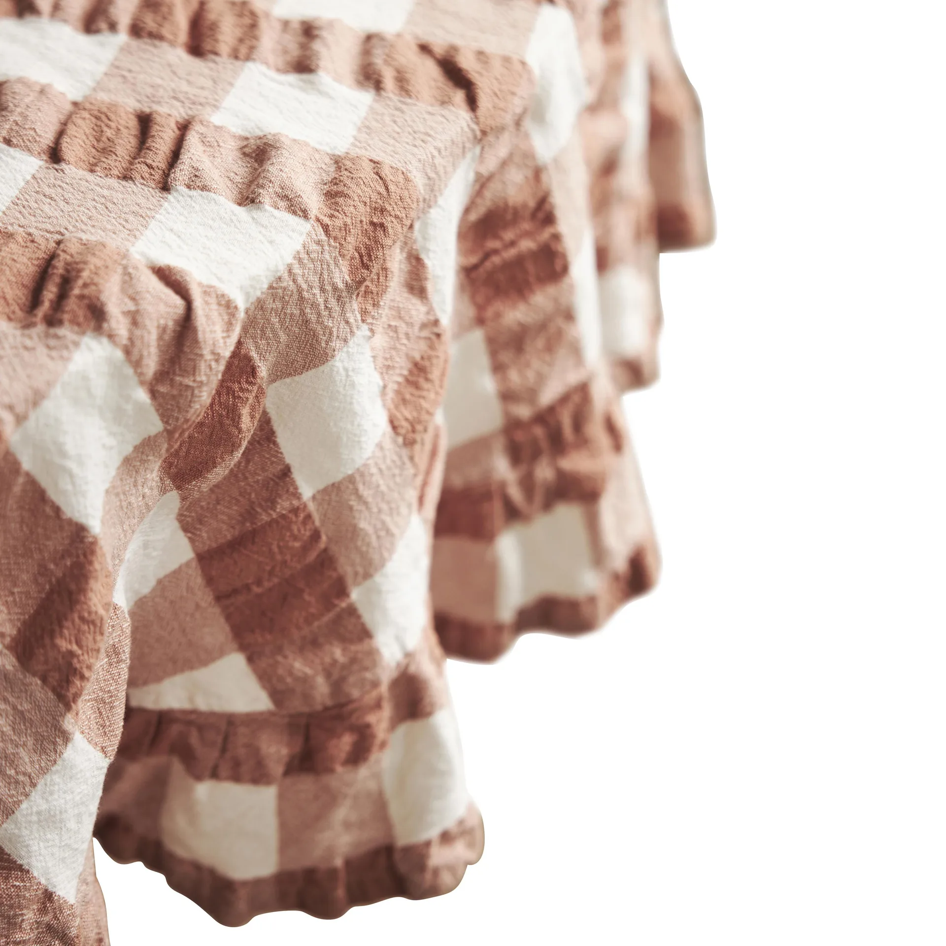 Kullavik bordsduk Ø170 cm, Rost-vit Boel & Jan