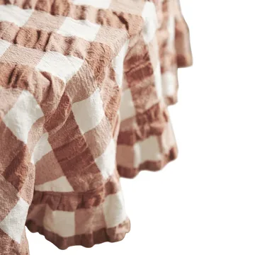 Kullavik bordsduk Ø170 cm - Rost-vit - Boel & Jan