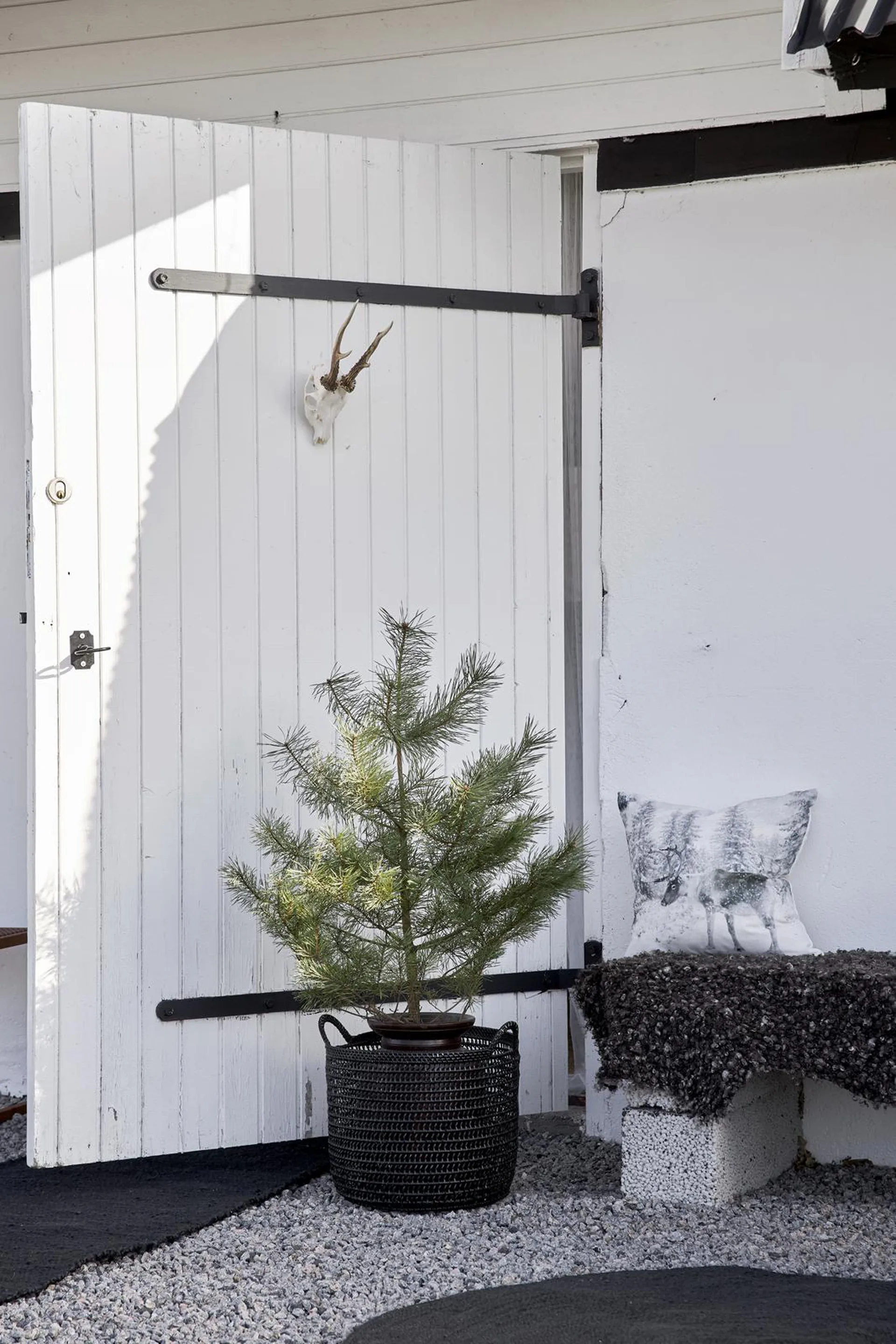 Merida jutematta svart, 70x200 cm Boel & Jan