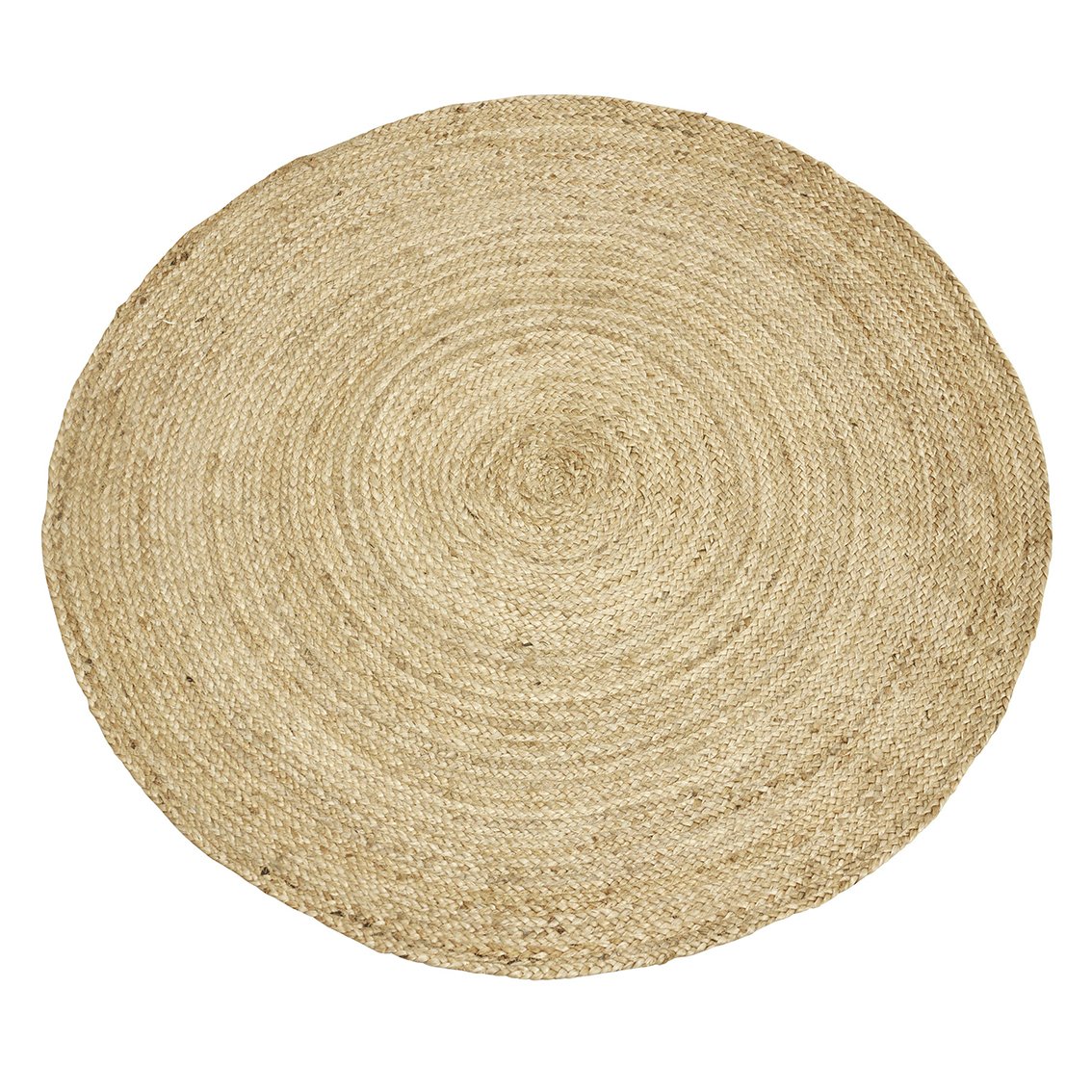 Boel & Jan Merida rund jutematta 120 cm | Skandinavisk Design | Jutemattor | Beige