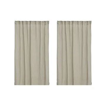 Mirja gardinlängd 130x275 cm 2-pack - Linne - Boel & Jan
