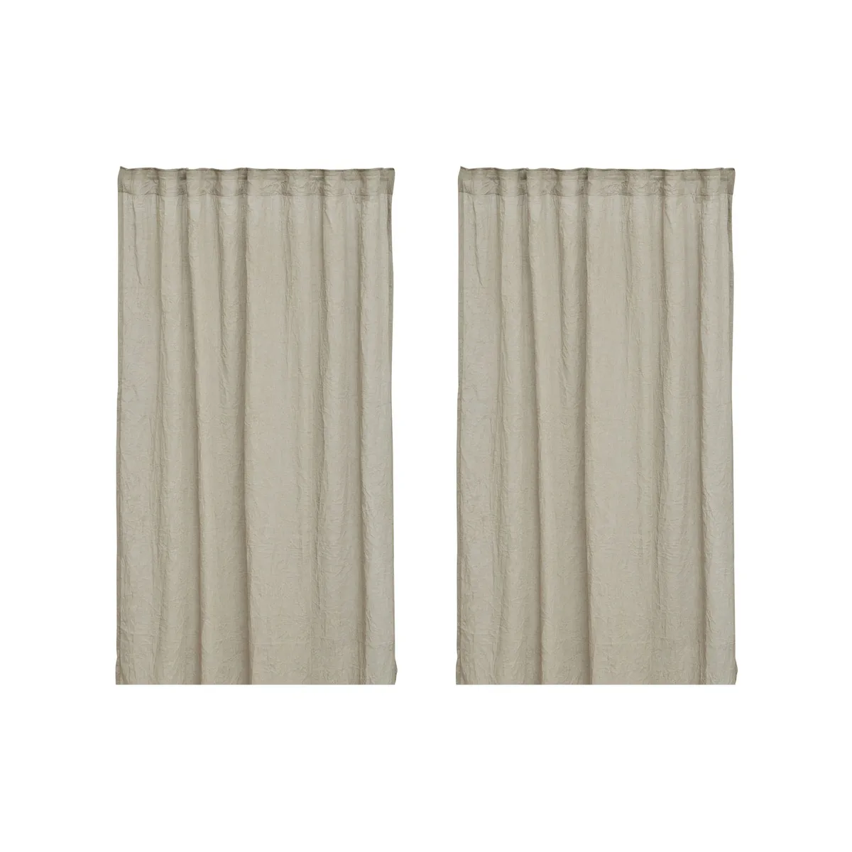 Boel & Jan Mirja gardinlängd 130x275 cm 2-pack Linne