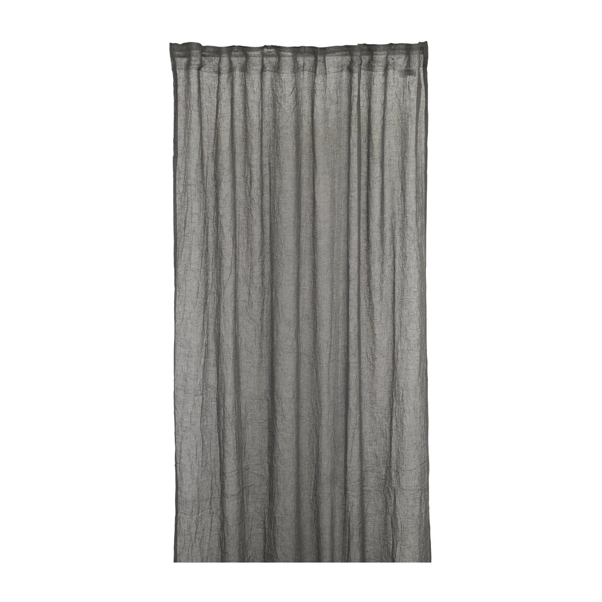 Boel & Jan Mirja gardinset 130x275 cm Svart-grå | Skandinavisk Design | Gardinlängder | Grå