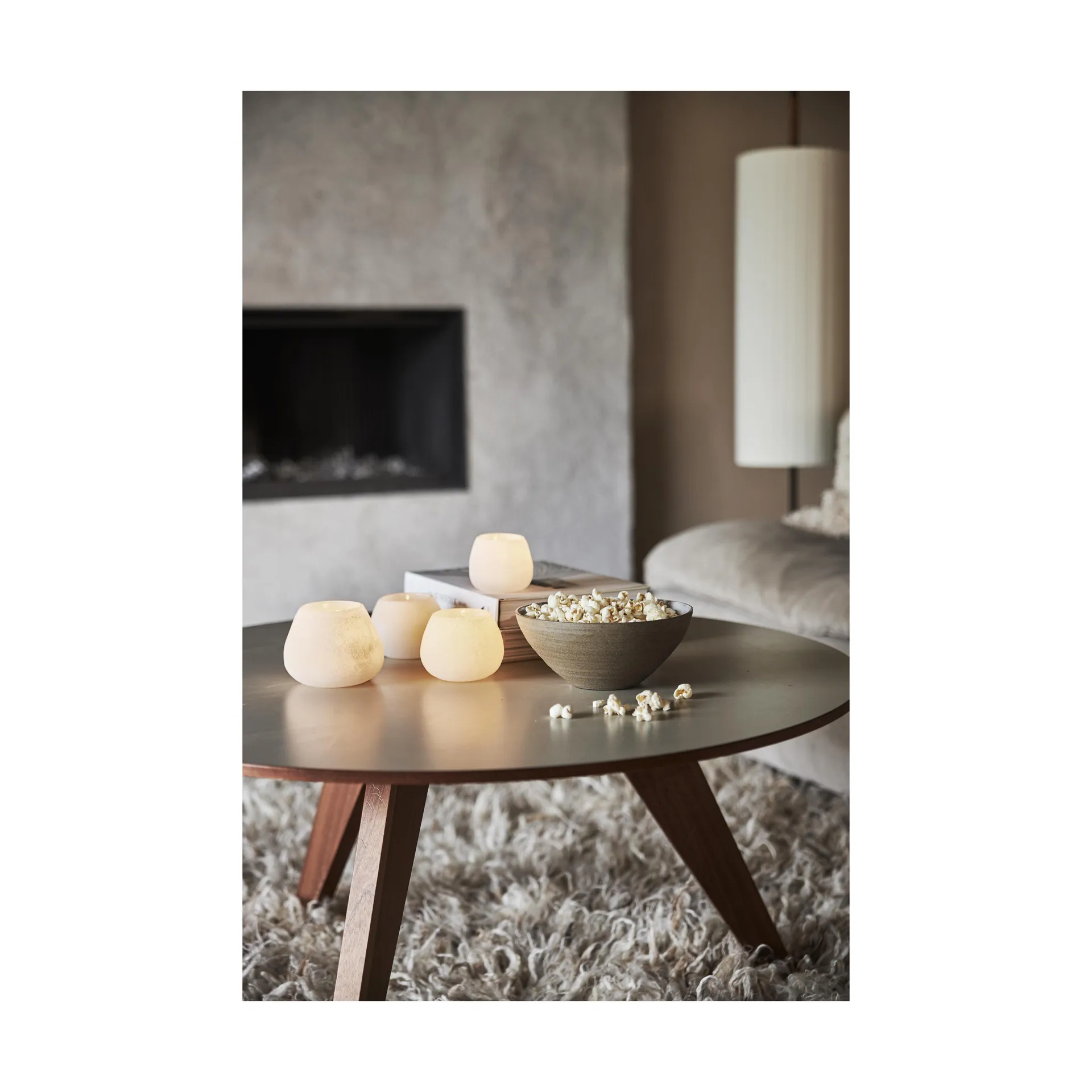 Norrvik ljuslykta vit, Ø7,5 cm Boel & Jan