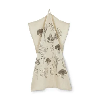 Odla kökshandduk 50x70 cm - Beige-brun - Boel & Jan