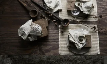 Odla kökshandduk 50x70 cm - Beige-brun - Boel & Jan