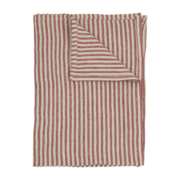 Rough Linen Stripe duk 85x85 cm - Röd - Boel & Jan