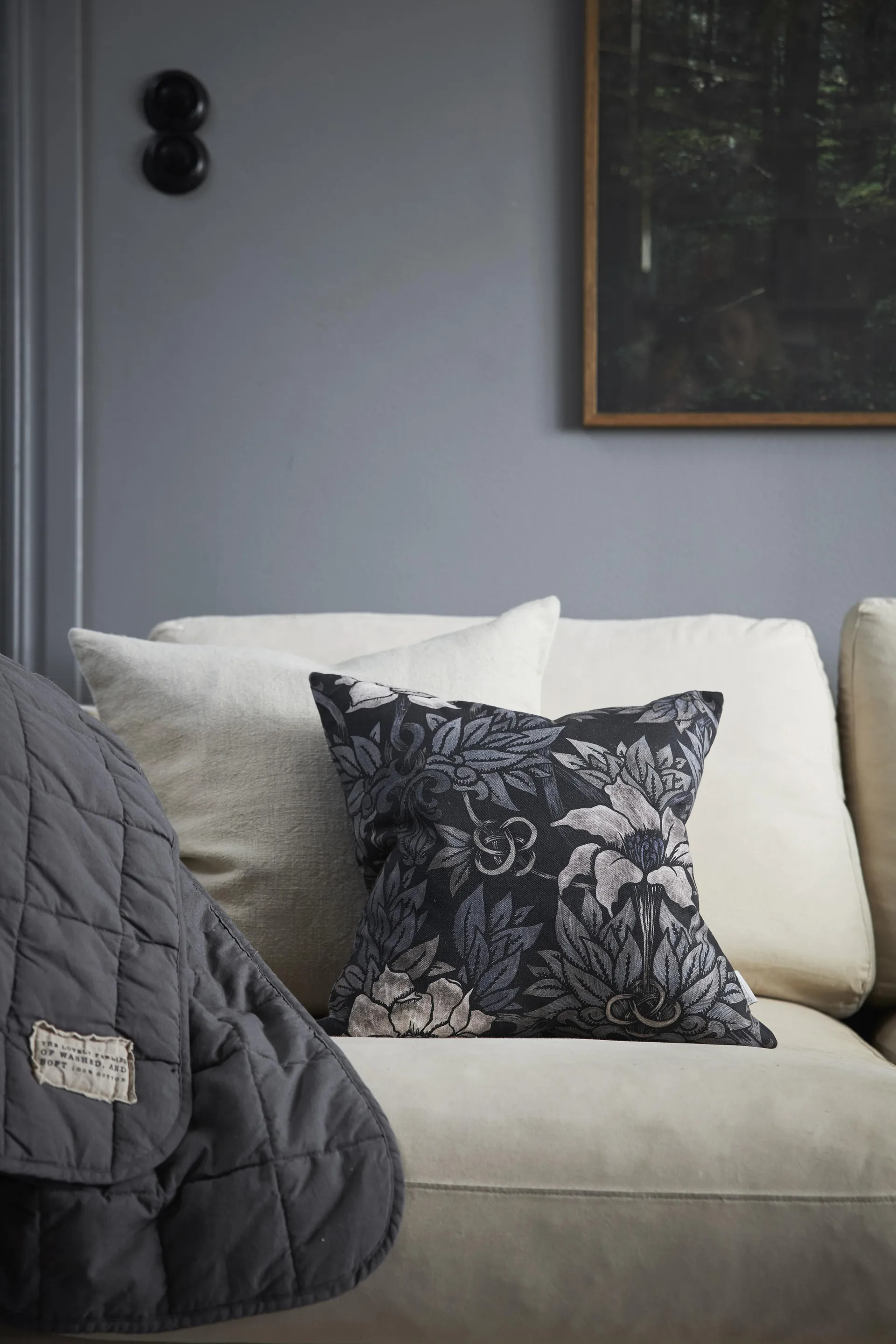 Rufus kuddfodral 50x50 cm, Beige Boel & Jan