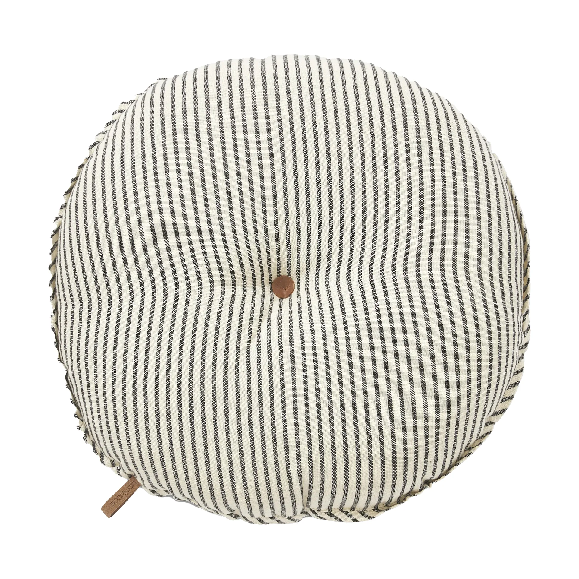 Sammie stolsdyna Ø40 cm, Svart-vit Boel & Jan