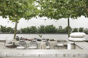 Sammie stolsdyna Ø40 cm - Svart-vit - Boel & Jan