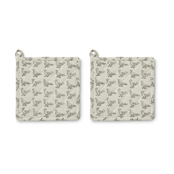 Stina grytlapp 20x20 cm 2-pack - Beige - Boel & Jan