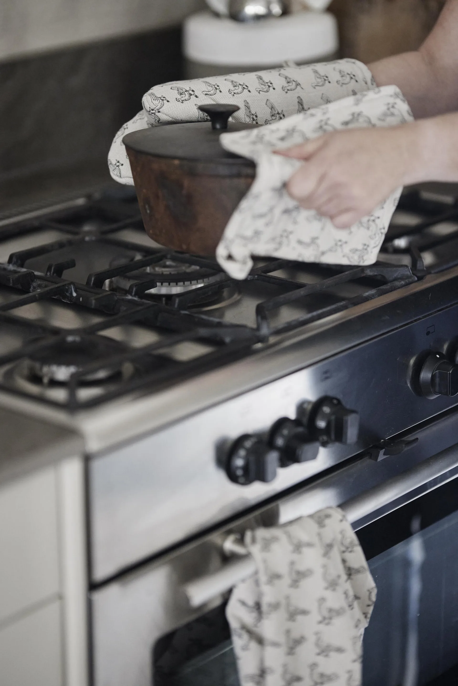 Stina grytlapp 20x20 cm 2-pack, Beige Boel & Jan