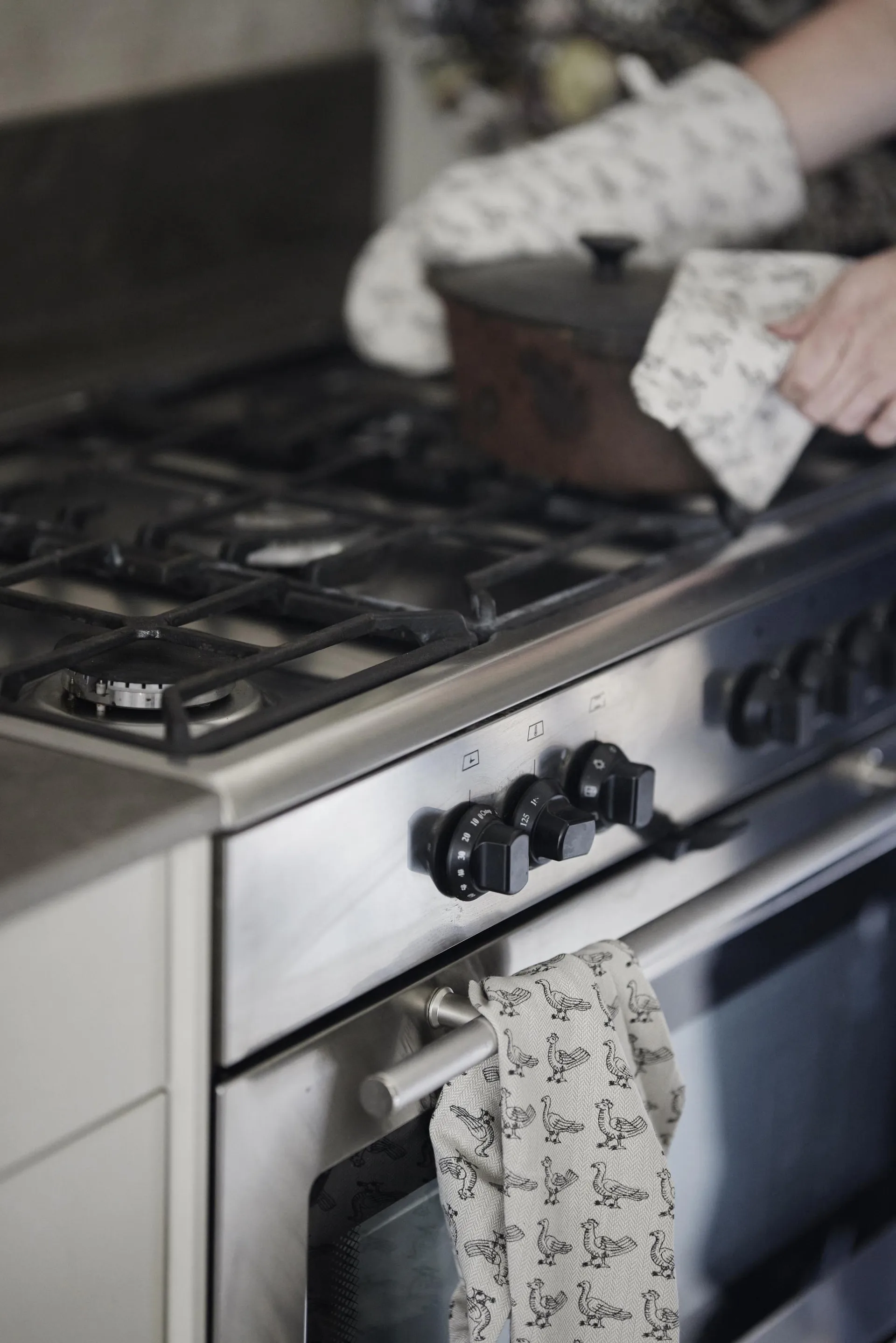 Stina kökshandduk 50x70 cm, Beige Boel & Jan