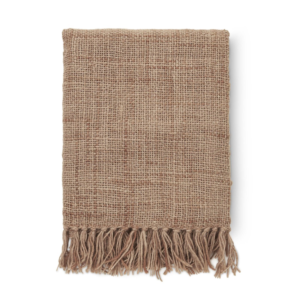 Boel & Jan Tobago pläd 130x170 cm Rost | Skandinavisk Design | Ullplädar & Ullfiltar | Beige