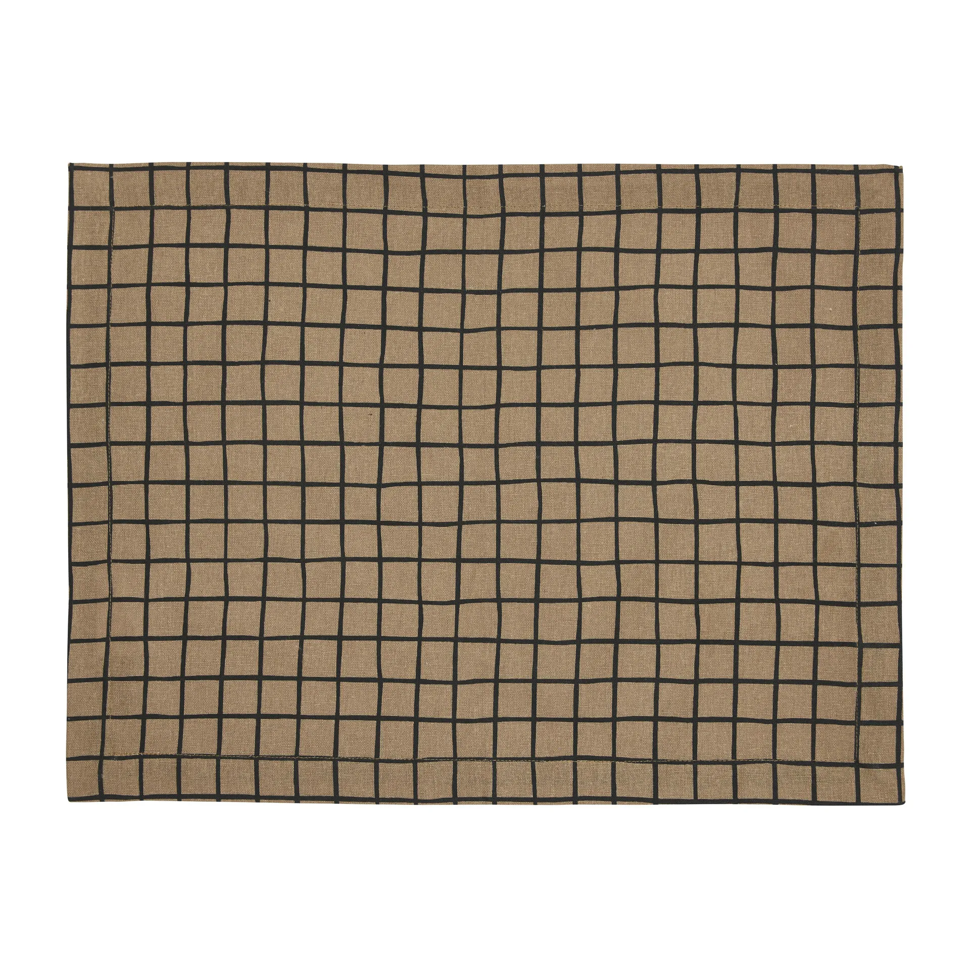 Tofta check bordstablett 35x45 cm, Brun Boel & Jan