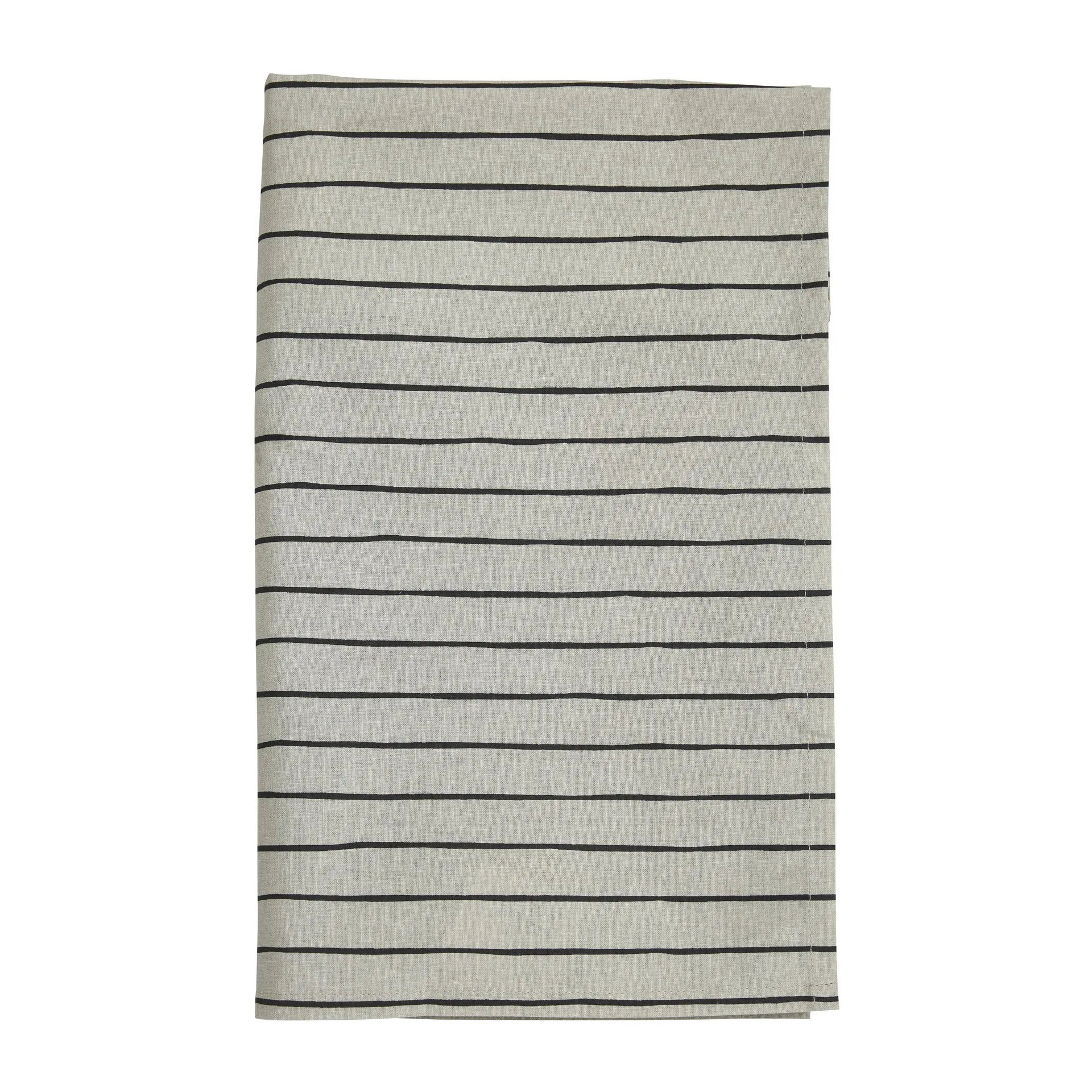 Tofta stripe duk 150x150 cm, Grå Boel & Jan
