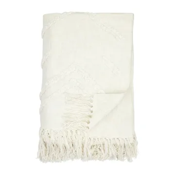 Tovhult bomullspläd 130x170 cm - Offwhite - Boel & Jan