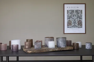 Visby ljuslykta 8,5x10 cm - Rosa - Boel & Jan