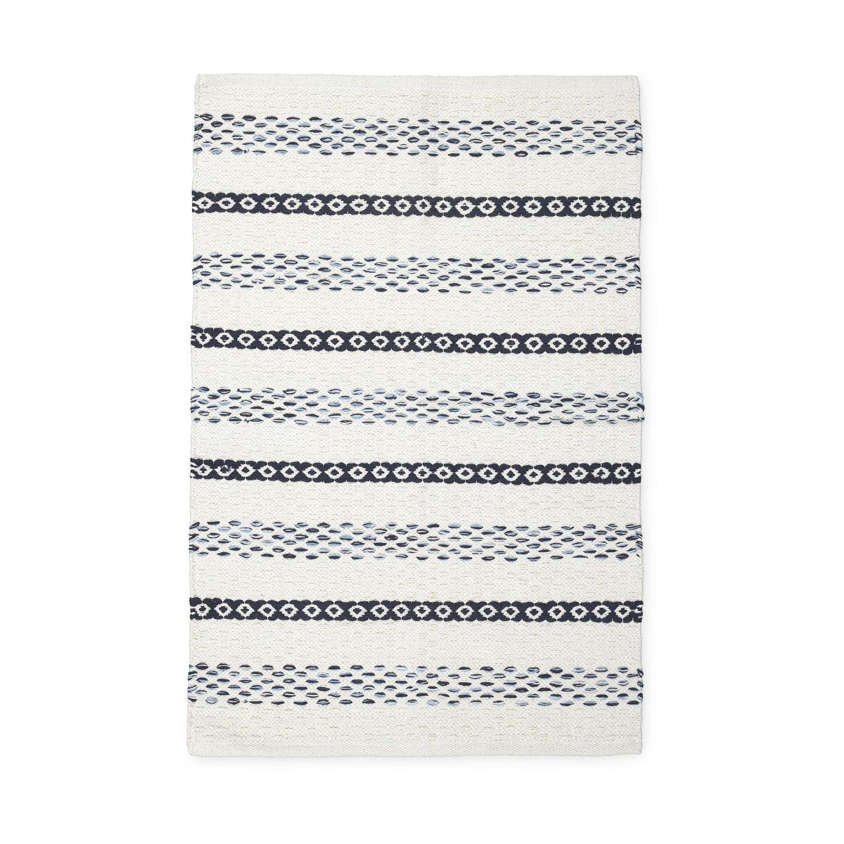 Boel & Jan Viskan matta 60x90 cm, Offwhite | Skandinavisk Design | Lugg- & Ryamattor | Vit