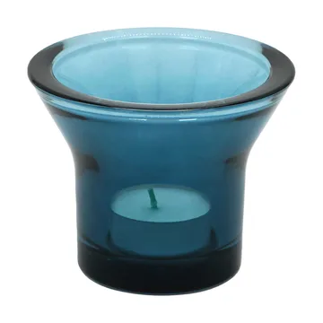 Lumi värmeljusstake Ø10 cm - Petrolblå - Born In Sweden