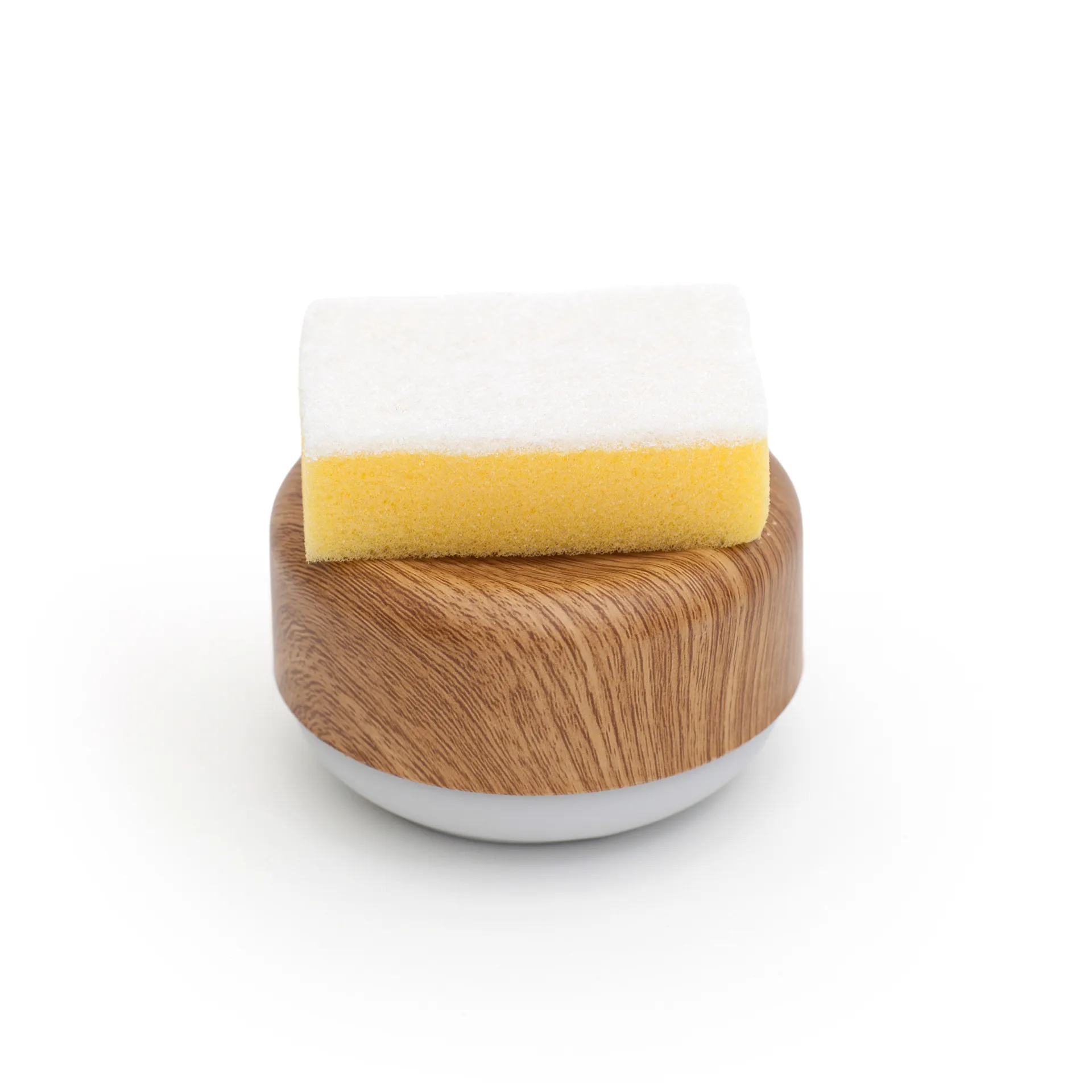 Bosign diskmedelspump, Ljust Trätryck / Ljusgrå Bosign