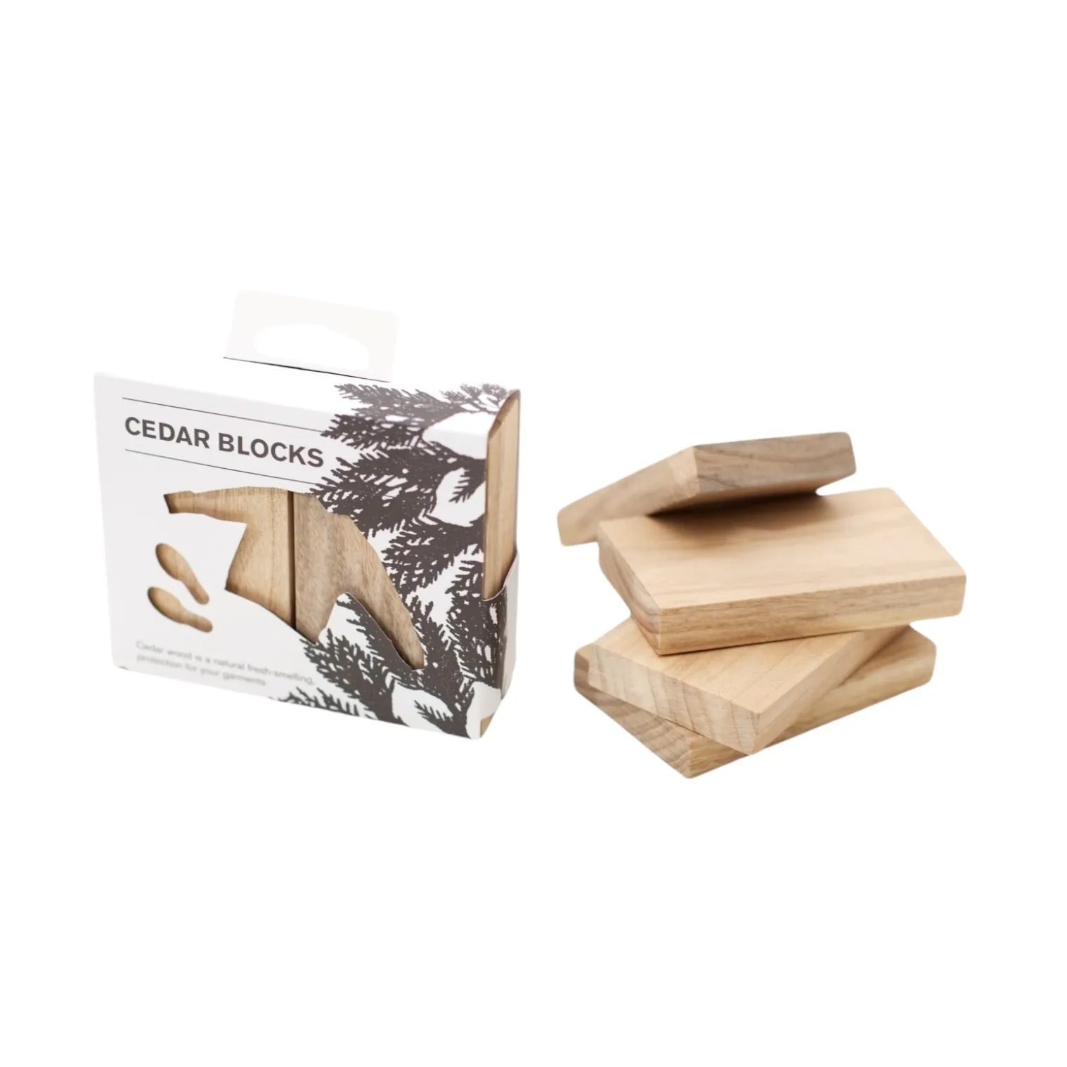 Bosign doftblock i vit cederträ, 4-pack Bosign