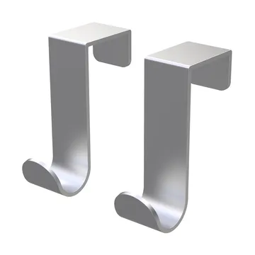 Bosign enkel J-krok 2-pack - Borstad stål - Bosign