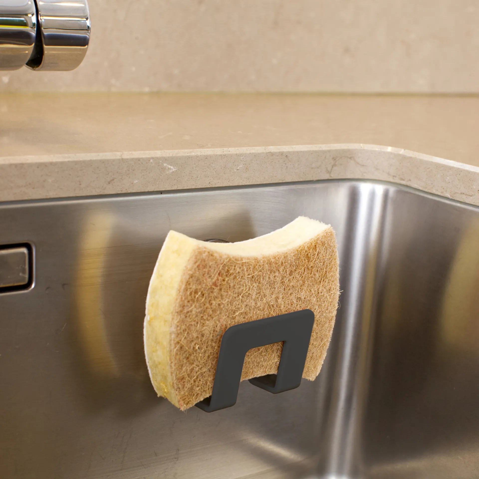 Bosign hållare för disksvamp med sugpropp, Grafitgrå Bosign