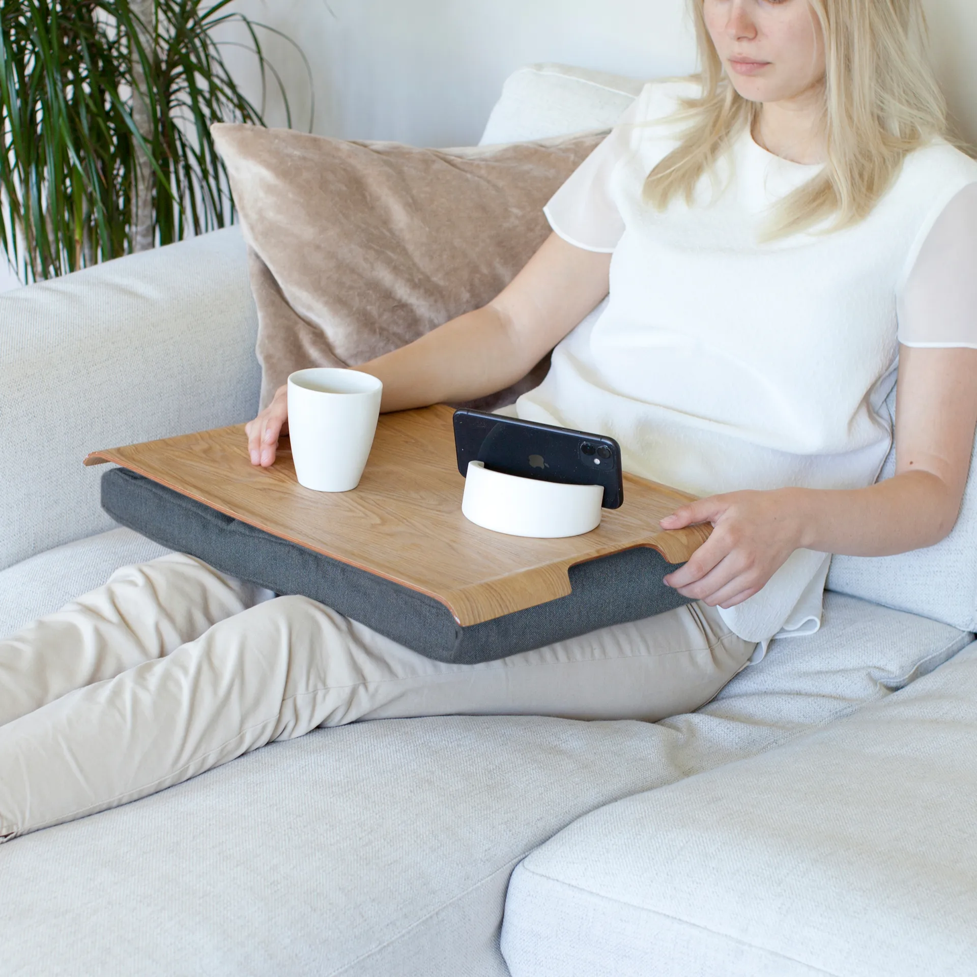 Bosign knäbricka, Pilträ-salt & peppar grå Bosign