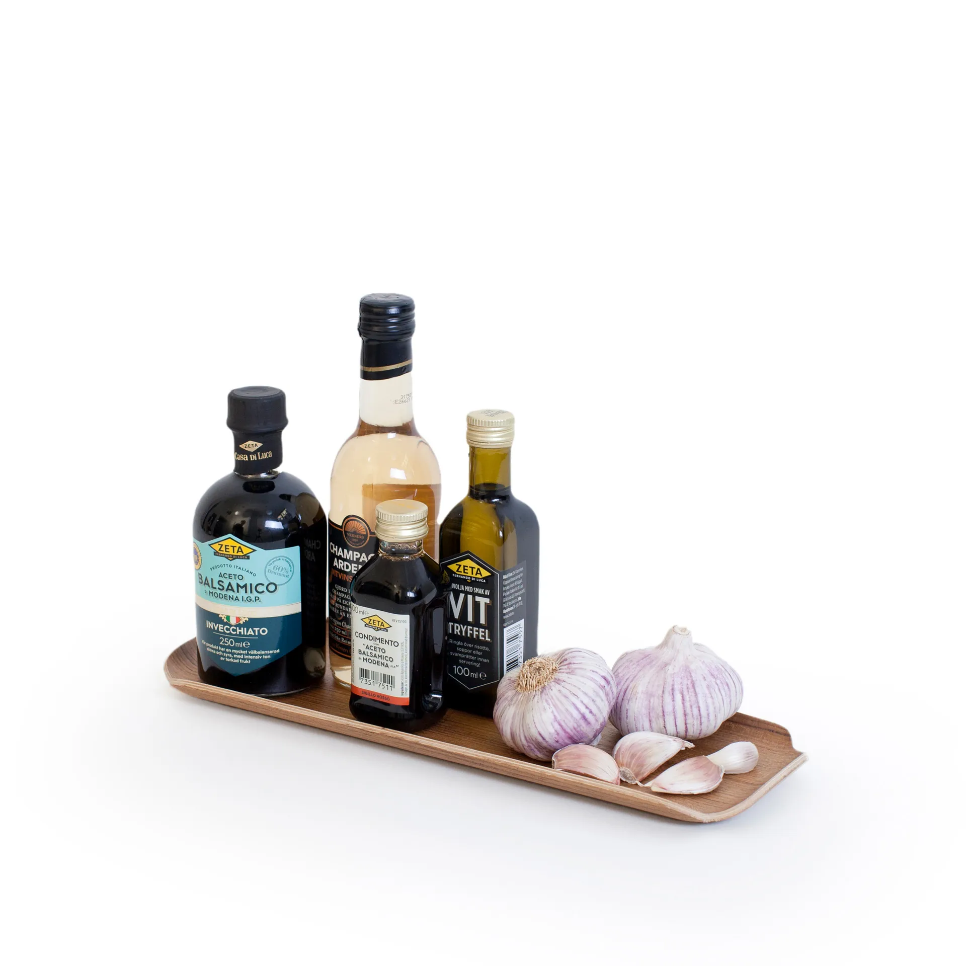 Bosign träbricka leaf, Valnöt Bosign