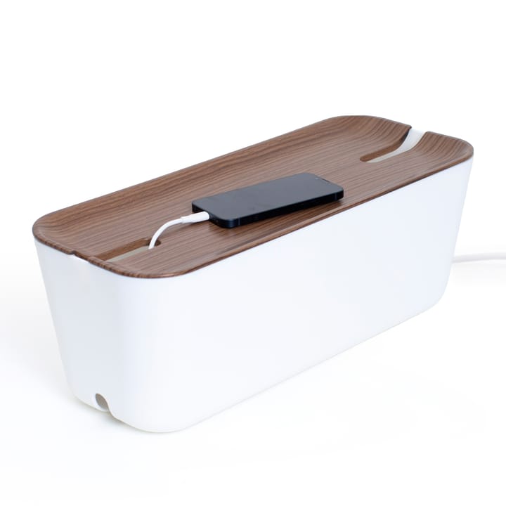 Cable Organiser XL, Mörk trädekor Bosign