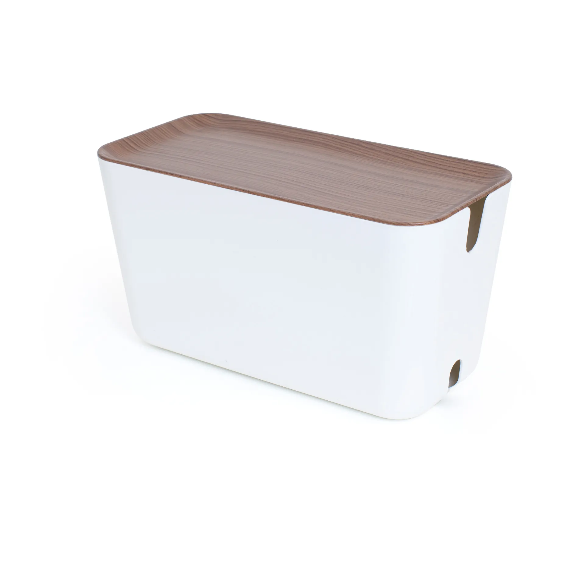 Cable Organiser XXL kabelsamlare, Mörk trädekor Bosign