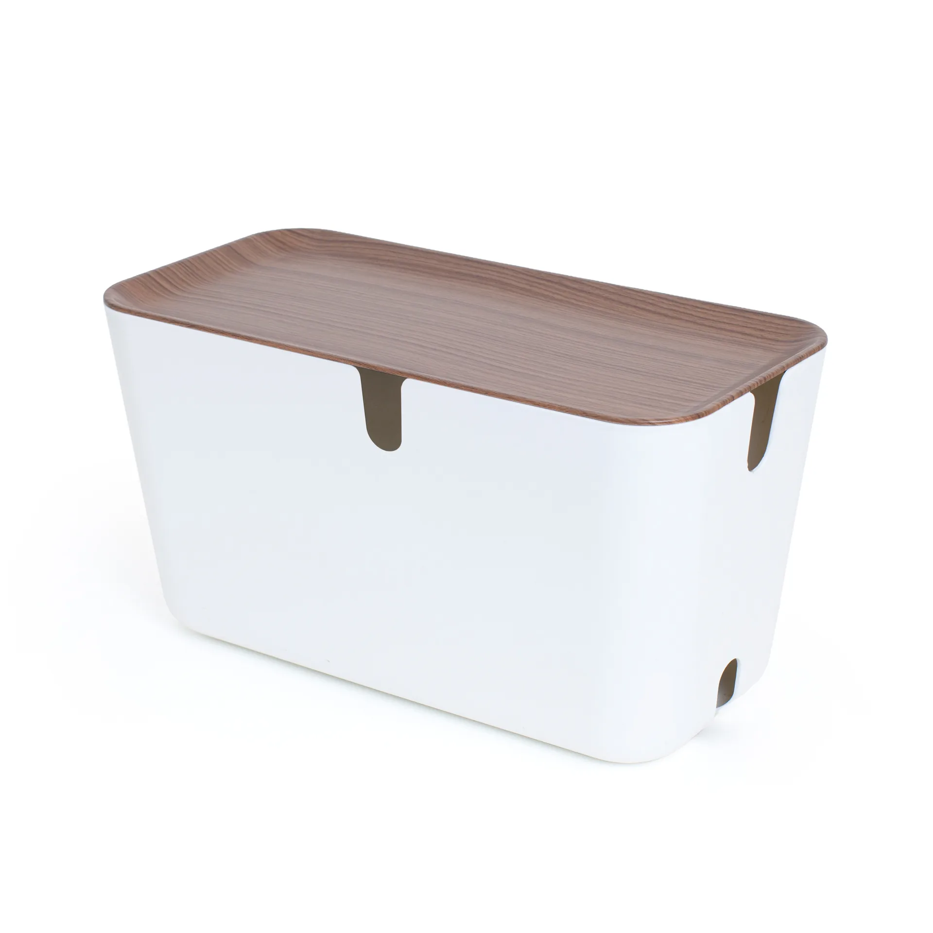 Cable Organiser XXL kabelsamlare, Mörk trädekor Bosign